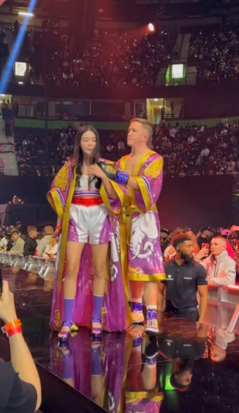 แฟนหนุ่มดาราดัง คว้าชัยเวทีโลก Influencer Boxing ประเทศอังกฤษ