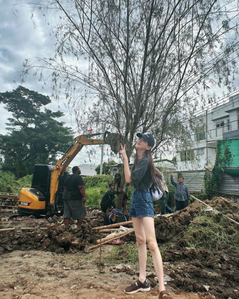 สุดปัง! ใบเฟิร์น เผยภาพลงต้นไม้ที่บ้านใหม่ ใหญ่อลังการเวอร์