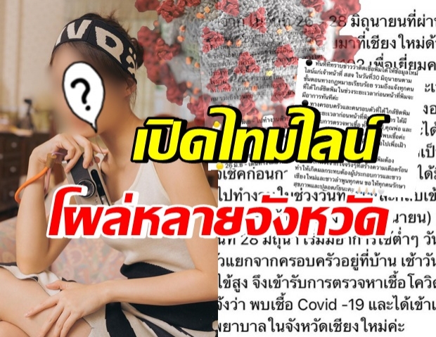 เปิดไทม์ไลน์ เน็ตไอดอลสาว ติดโควิด-19 วงการบันเทิงแห่ให้กำลังใจ