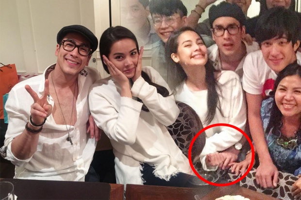 ดิ้นไม่หลุด!! ภาพ ณเดชน์ แอบหวานจับมือ ญาญ่า  