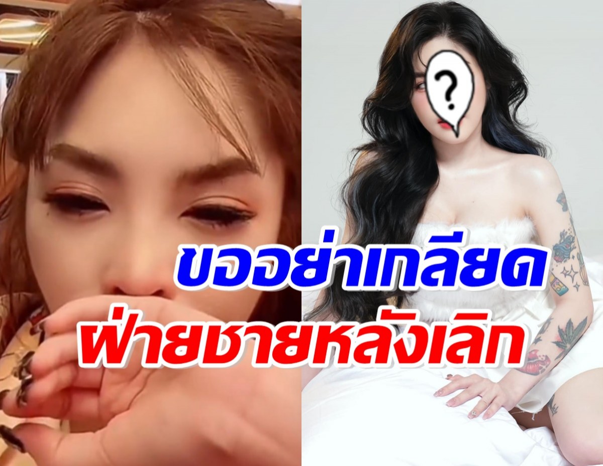 นักร้องสาวดัง ร่ำไห้เปิดใจหลังเลิกแฟน ขอทุกคนอย่าเกลียดฝ่ายชาย