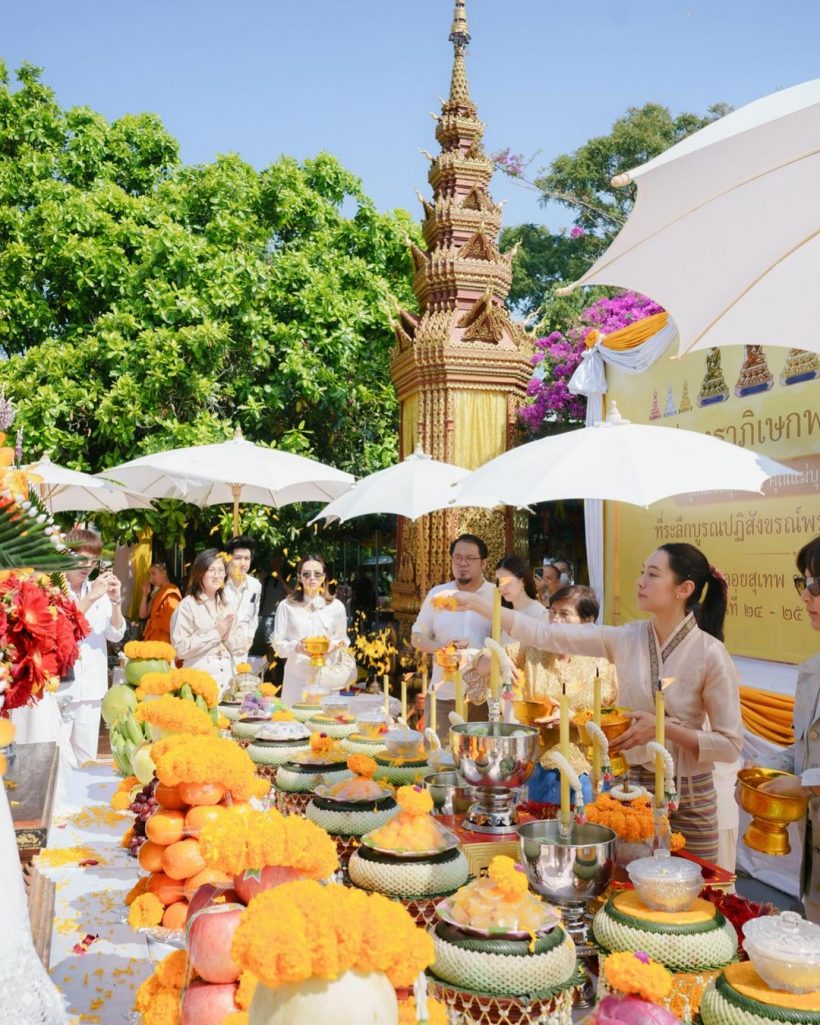 เปิดลุค เบลล่า ใส่ไปทำบุญใหญ่ที่พระธาตุดอยสุเทพ ทำอึ้งทั้งวัด