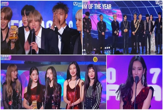 รายชื่อผู้ได้รับรางวัลงาน 2017 Mnet Asian Music Awards (คลิป)