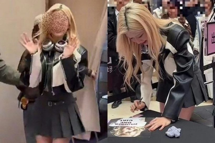 เเฟนทั่วโลกเดือด! สาวจีน ขโมยซีน โรเซ่ กลางงานอีเว้นท์