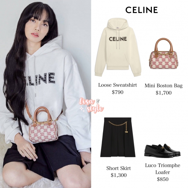 ลิซ่า จากเเบรนด์ Celine ลุคนี้ราคาทั้งหมดกี่บาท?