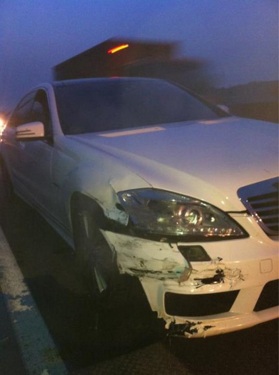 ภาพรถที่เกิด อุบัติเหตุของ จางกึนซอก