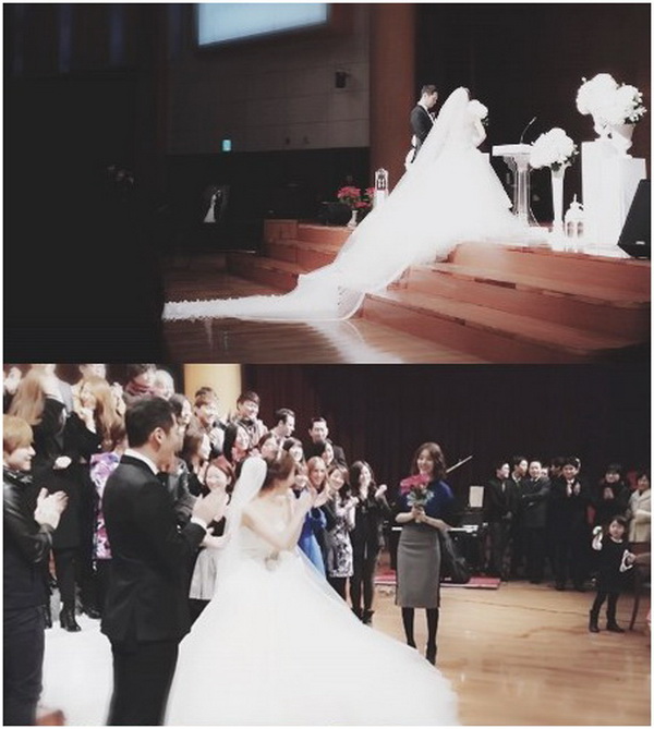 ยุนอึนเฮรับช่อดอกไม้ได้ในงานแต่งงานเพื่อนสาว!
