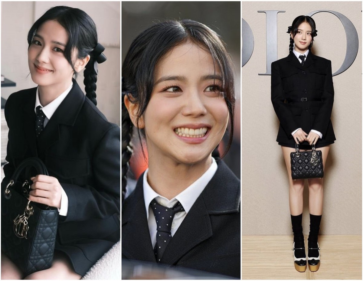 ชมภาพ จีซูBLACKPINK สาดความน่ารักปรากฎตัวสุดฮือฮาที่งาน DIOR 