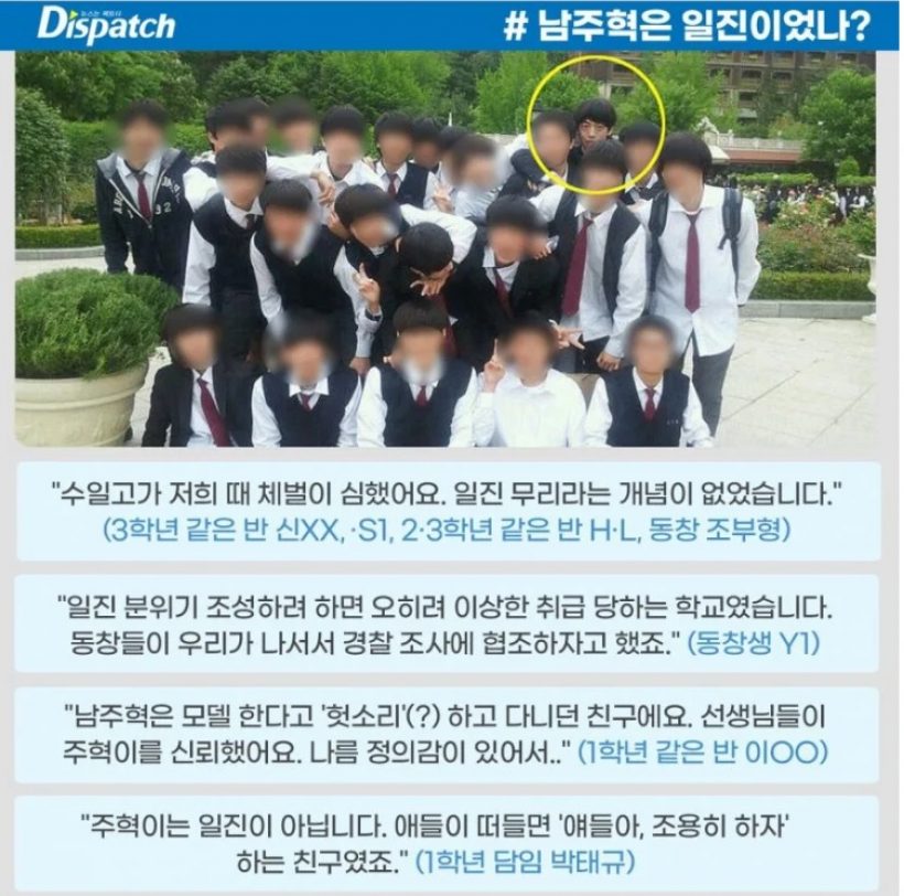  Dispatch แพร่บทความยันความบริสุทธิ์นัมจูฮยอก