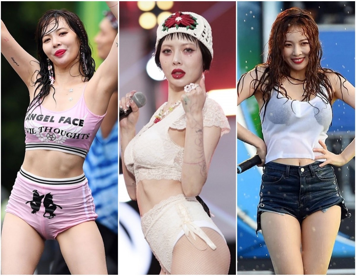 มัดรวมช็อดเด็ด! HyunA สมฉาย ตัวเเม่ตัวมัมแห่งงานเฟสติวัลสาดน้ำดับร้อน