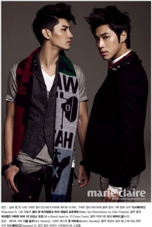 TVXQ on Marie Claire