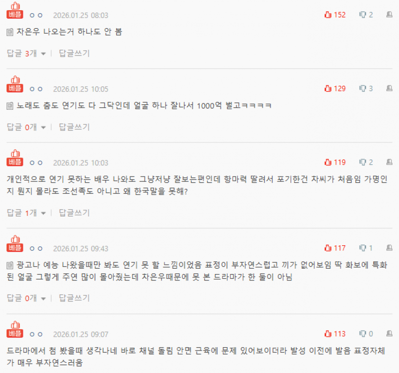 ดราม่าซ้ำ! ชาอึนอู โดนแซะแข็งเหมือนหิน หลังมีข่าวภาษี