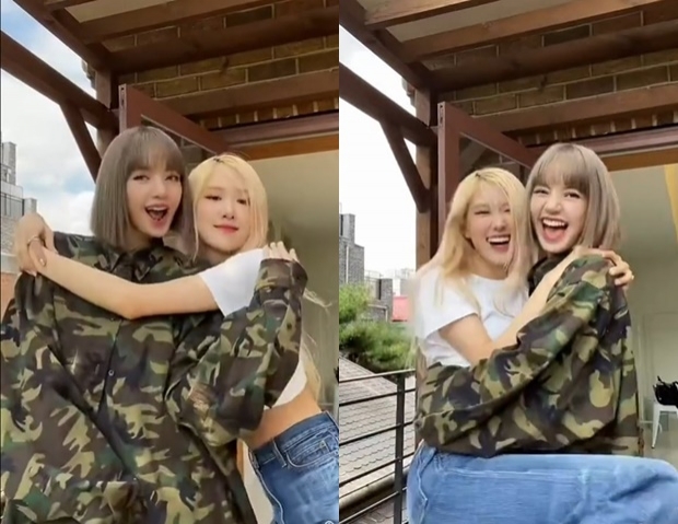  เพื่อนรักยืน1! โรเซ่-ลิซ่า แท็กทีมเต้นLALISA น่ารักจนหลุดโฟกัส