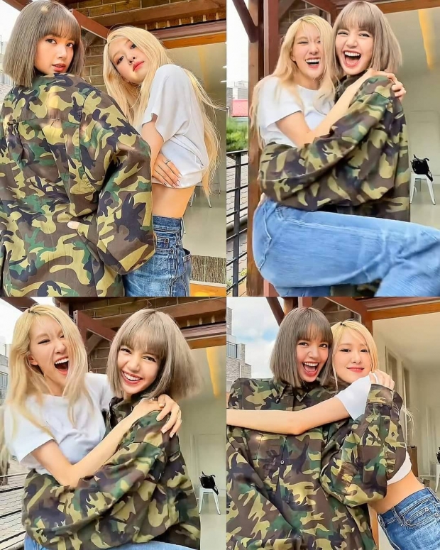  เพื่อนรักยืน1! โรเซ่-ลิซ่า แท็กทีมเต้นLALISA น่ารักจนหลุดโฟกัส