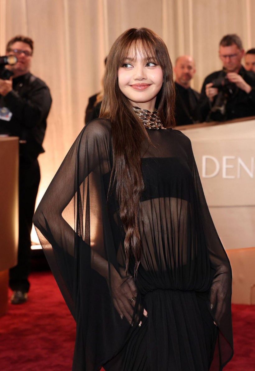 ซีนระดับโลก ลิซ่า บนพรมเเดงงานลูกโลกทองคำ สวยทรงพลังสุดๆ