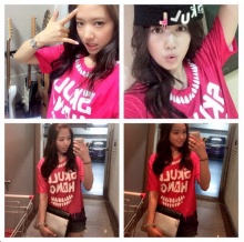 พัคชินฮเย (Park Shin Hye) โปรโมตเสื้อผ้าของเพื่อนซี้อีฮงกิ  ผ่านทางทวิตเตอร์