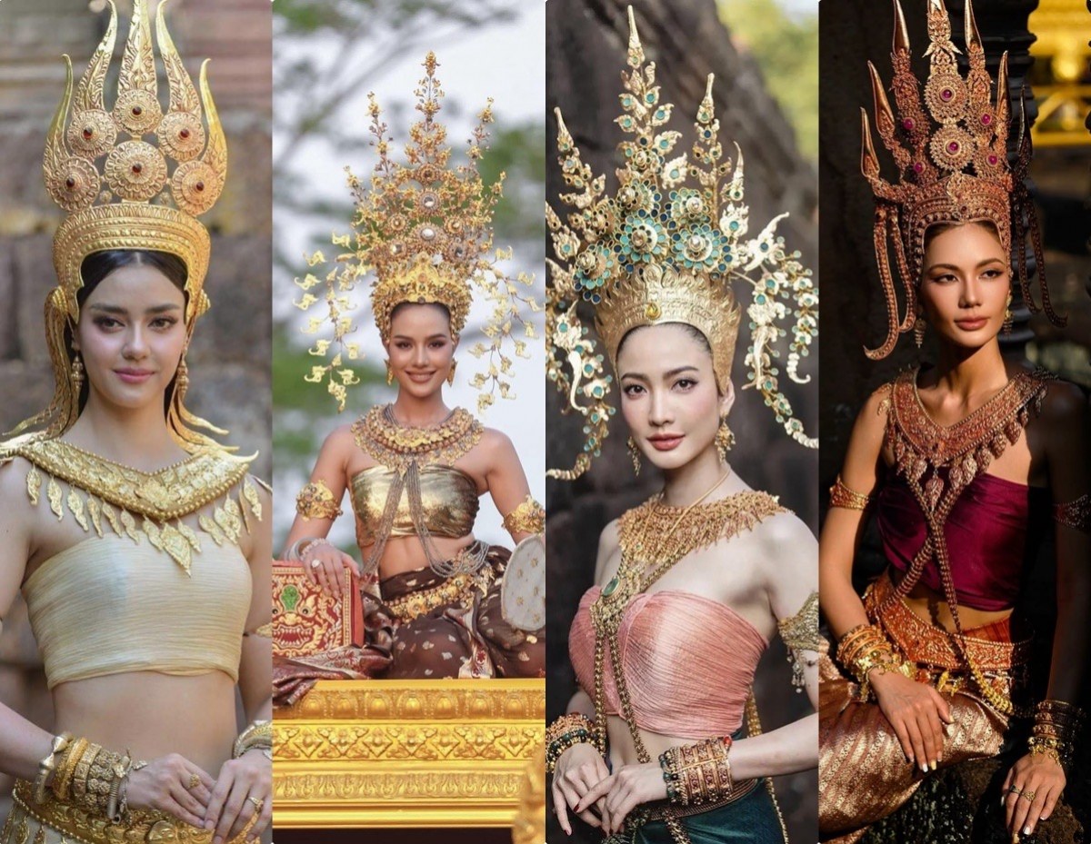 ส่อง 5 คนบันเทิง เเปลงโฉมเป็นนางอัปสรา สวยขลังขั้นสุด