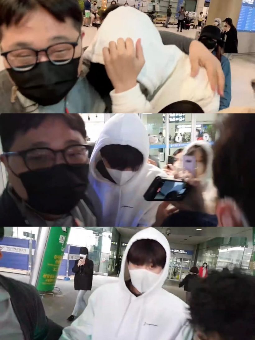 คิมซอนโฮถึงเกาหลีแล้ว! เปิดนาทีเจอนักข่าวรุมกลางสนามบิน