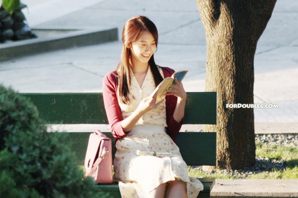 ยุนอา ณ กองถ่าย Love Rain