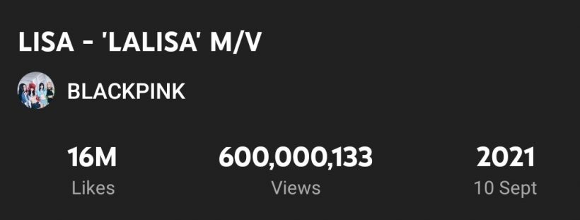  เปิดยอดวิว MV LALISA ของ ลิซ่า BLACKPINK สมเป็นตัวเเม่วงการเคป็อป