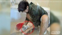 ไม่ระวัง! ยุนคเยซัง โพสต์รูปอาบน้ำหมาแต่ติดเงาเปลือยอกแฟนสาว