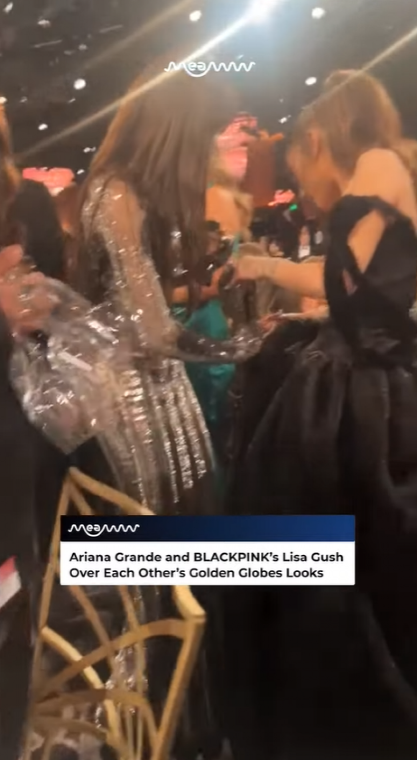 ลิซ่า หน้าเสีย! จังหวะชุลมุน เกือบทำชุด Ariana พัง!