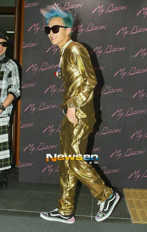 แฟชั่นG-DragonในงานฉลองMy Boon x G-Dragon