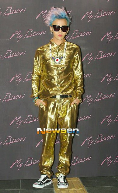 แฟชั่นG-DragonในงานฉลองMy Boon x G-Dragon