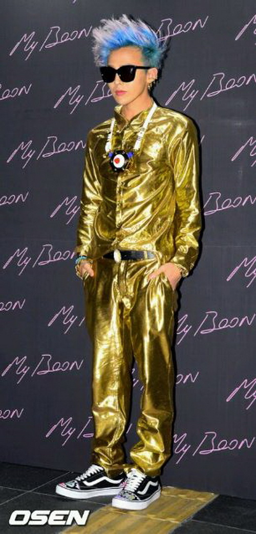 แฟชั่นG-DragonในงานฉลองMy Boon x G-Dragon