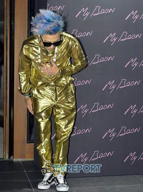 แฟชั่นG-DragonในงานฉลองMy Boon x G-Dragon