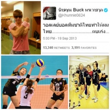 วอลเลย์บอลไทยฟีเวอร์นิชคุณ 2PM ทวิตต์ข้อความถึง!!