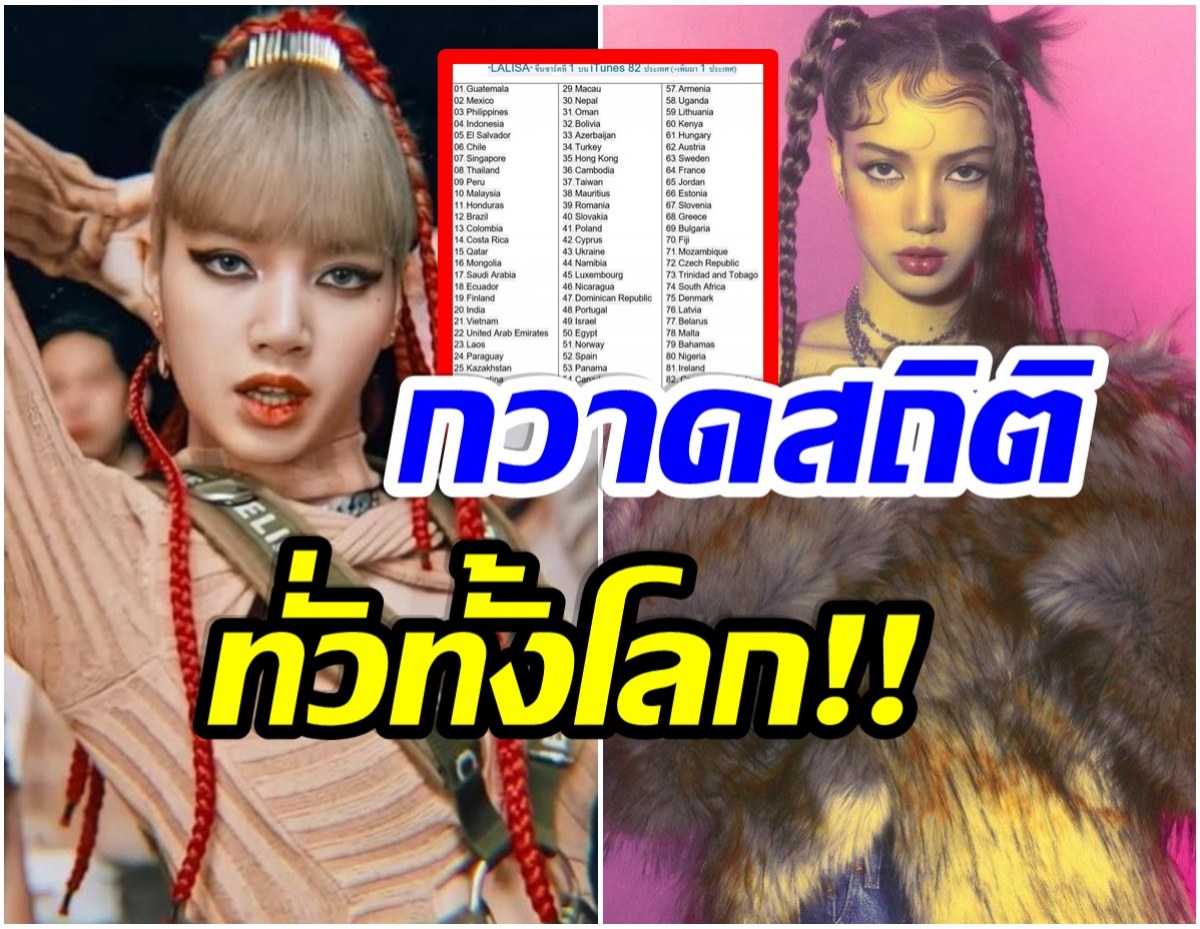 เกิดมาเพื่อทุบ! ส่องสถิติล่าสุดของ ลิซ่าBLACKPINK ทำขนาดนี้ได้ไง