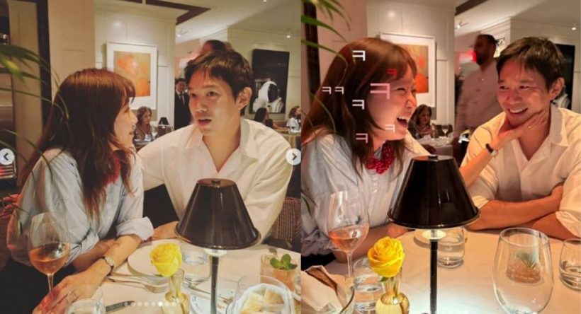ส่องมื้อดินเนอร์ คู่สามีภรรยาคนดัง ควงกันสวีทที่นิวยอร์ก!