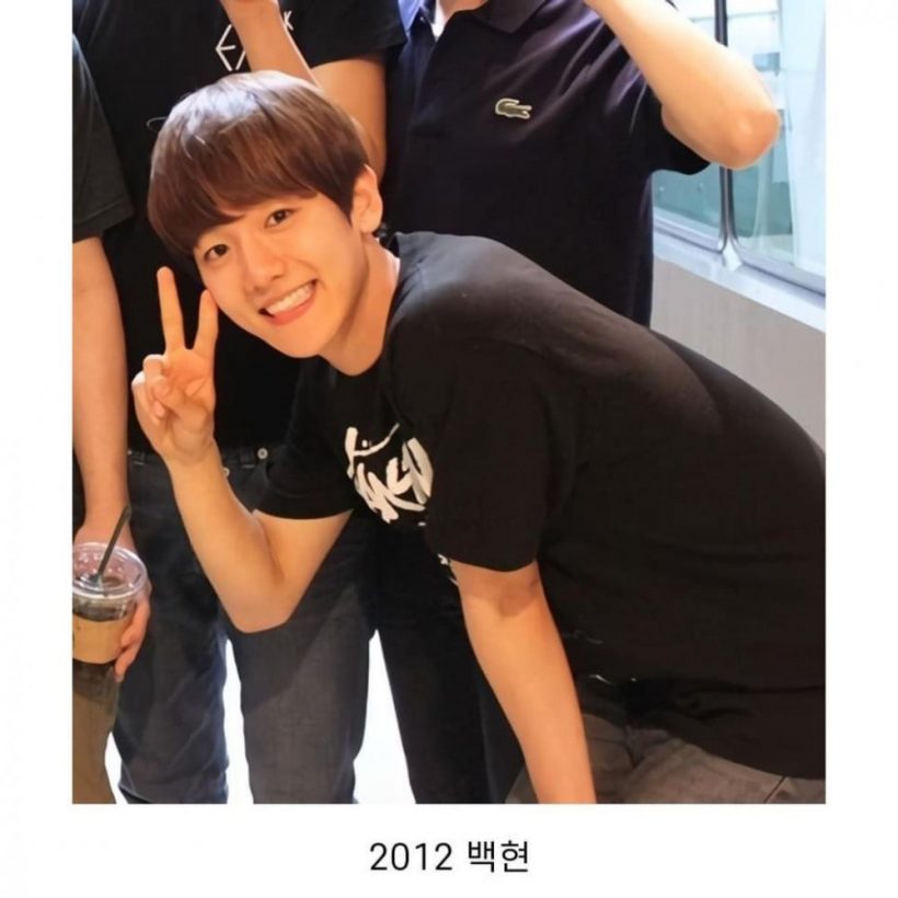 ชาวเน็ตอึ้ง! ภาพถ่ายของ แบคฮยอนEXO ห่างกัน 11 ปี เเต่หน้าดูเด็กมาก