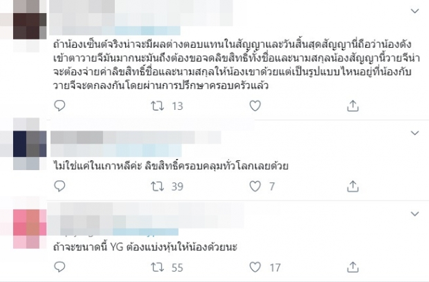 สื่อเกาหลีใต้รายงาน YG จดทะเบียนชื่อจริง  ลิซ่า BLACKPINK เป็นชื่อการค้า ผูกมัดตัวศิลปิน