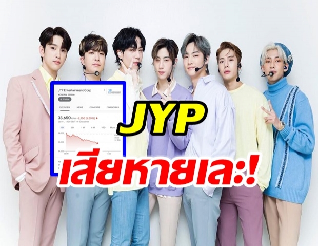 JYP หุ้นดิ่งลงเหว! ตีเป็นเงินไทย เสียหายย้อยยับเท่านี้เลย 