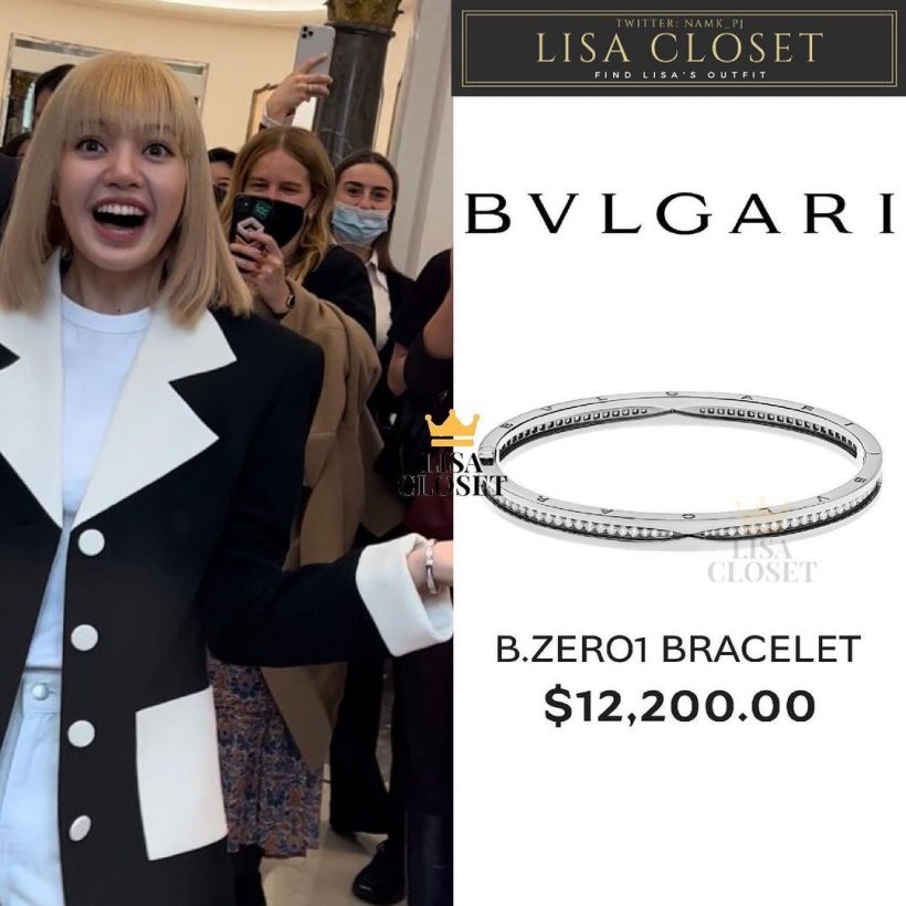 ลบเเทบจับ! เปิดเเฟชั่น ลิซ่าBLACKPINK หลังออกงานกับCEO BVLGARI