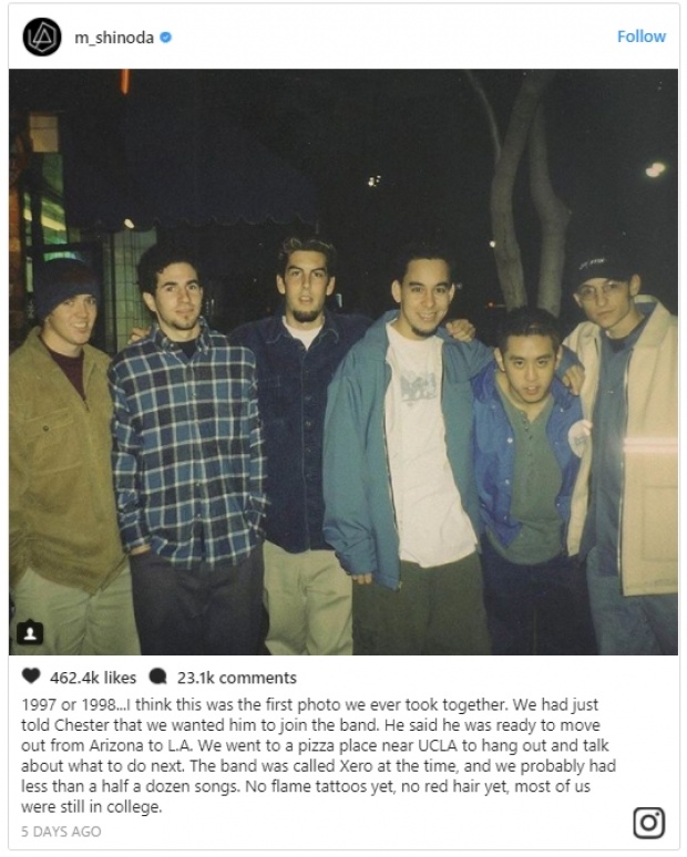 สมาชิก“Linkin Park”โพสต์ภาพที่ถ่ายร่วมกันครั้งแรกพร้อมข้อความสุดซึ้ง