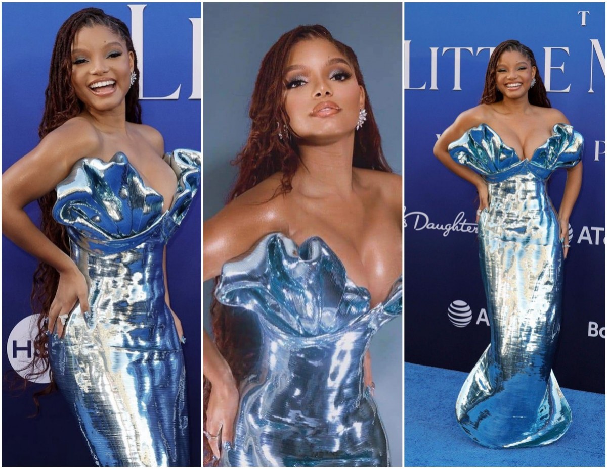 ตะลึงพรมน้ำเงิน  Halle Bailey สวยสะกดในงานพรีเมียร์หนัง The Little Mermaid