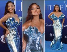 ตะลึงพรมน้ำเงิน  Halle Bailey สวยสะกดในงานพรีเมียร์หนัง The Little Mermaid