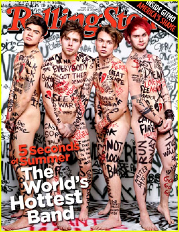 5 Seconds of Summer เปลือยขึ้นปกนิตยสารโรลลิง สโตน