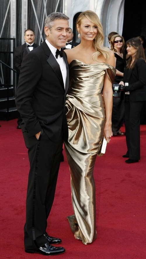 George Clooney and Stacy Keibler 