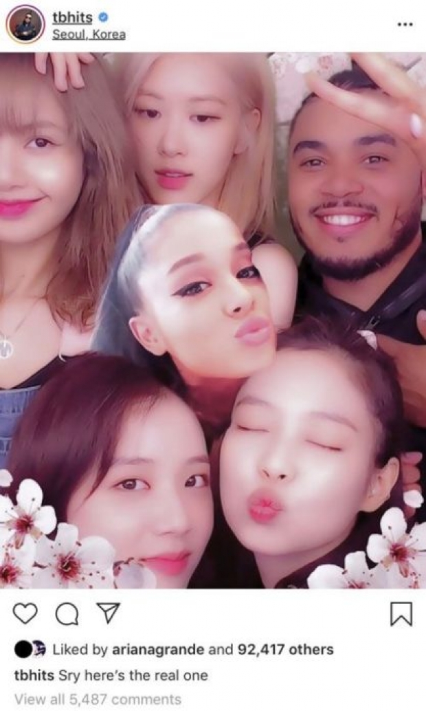 ขอมาก็จัดไป!  ARIANA GRANDE  สมหวัง ได้ร่วมเฟรมสาวๆ BLACKPINK