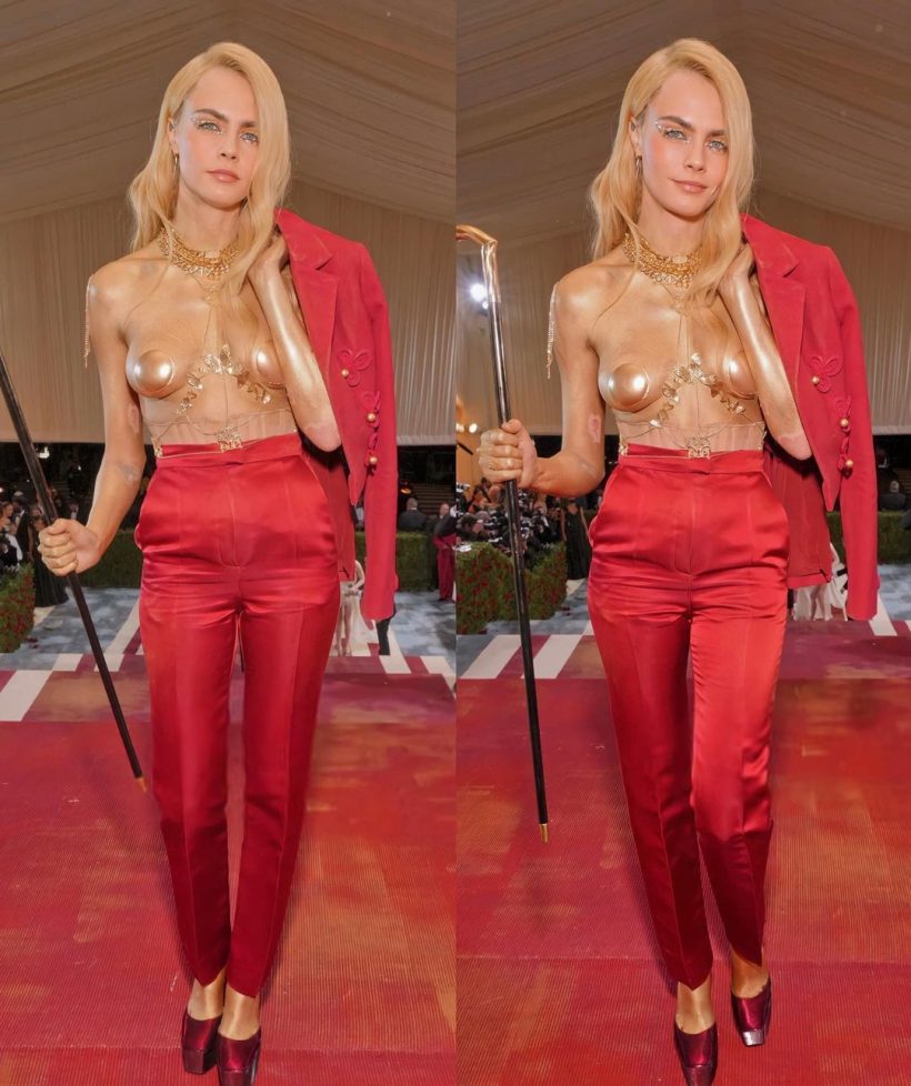  โลกต้องจำ! ซุปตาร์สาวเปลือยอกกลางพรมแดงMetGala2022