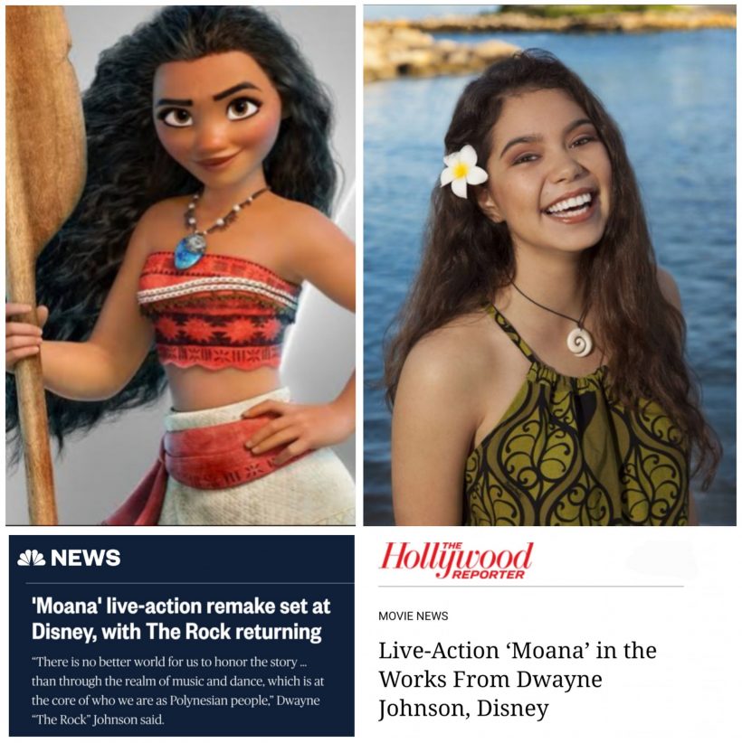 WOW!  โฉมหน้าดาราสาวคนดังเตรียมรับบท MOANA เวอร์ชั่นคนเเสดง