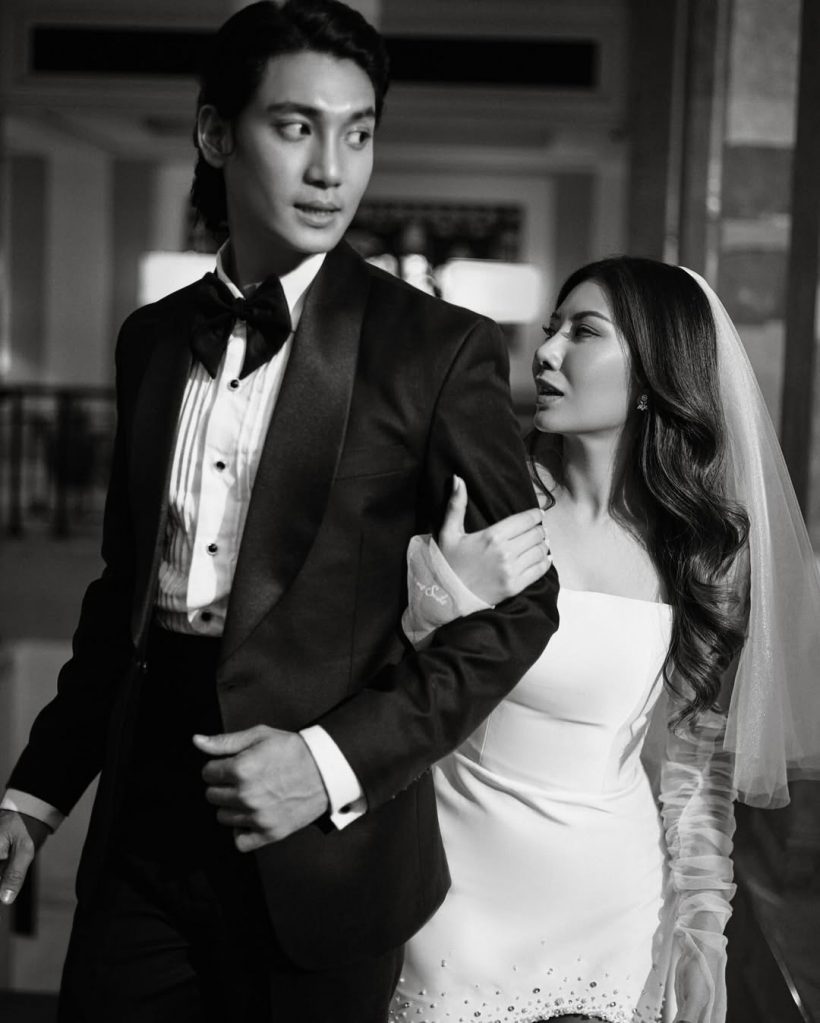 ว่าที่เจ้าบ่าวสายละมุน ไป่ ทาคน ทำแฟนคลับใจบางกับภาพคู่สุดหวาน