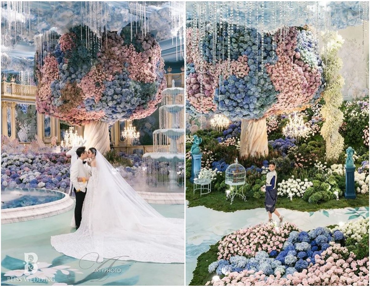  ฮือฮา! ภาพงานวิวาห์อภิมหาเศรษฐีคนดัง สุดอลังการดอกไม้ครึ่งโลกอยู่ที่นี่