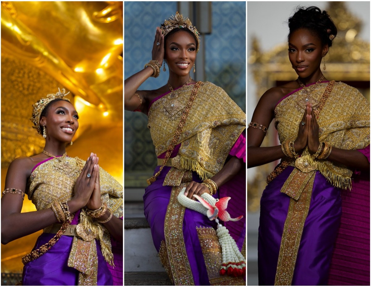 โอลิเวีย มิสยูนิเวิร์สโกตดิวัวร์ สวยเฉิดฉายในชุดไทยจักรพรรดิ