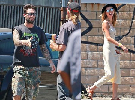 Adam Levine & Behati Prinsloo