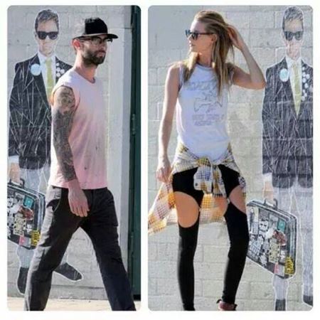 Adam Levine & Behati Prinsloo